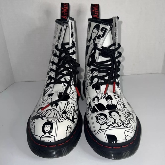 Dr. Martens 1460 Pride Fuyuki Kanai Combat Boots Unisex Sz. M5 W6 MSRP $180 NWOB - Picture 4 of 6
